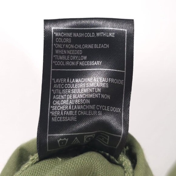 NWT STEVE MADDEN Mid Rise Cargo Pants Jeans Wide Leg Burnt Olive DO33145F MEDIUM - Picture 11 of 12